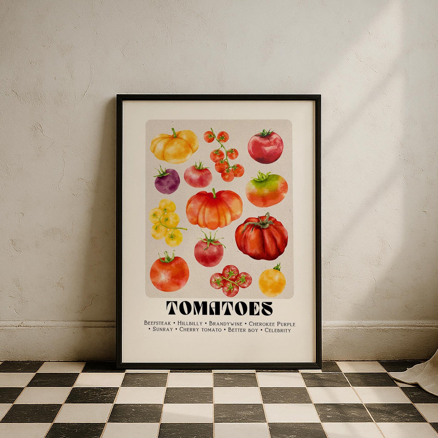 Domates Market Meyveler Mutfak Duvar Tablosu