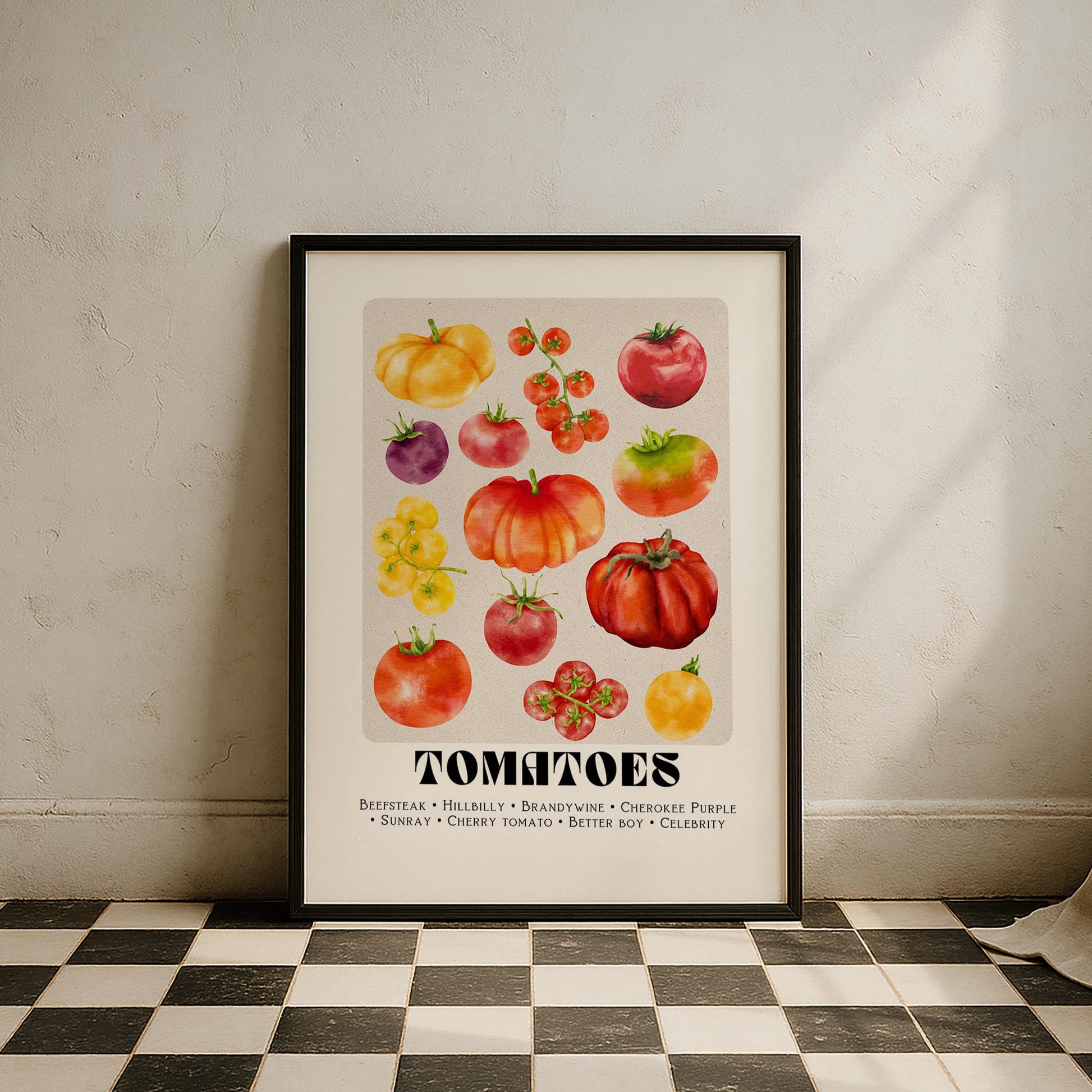 Domates Market Meyveler Mutfak Duvar Tablosu