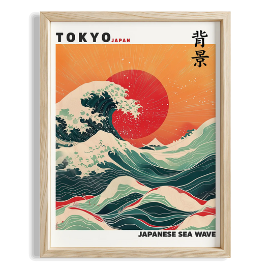 Tokyo Japon Denizi Dalgası