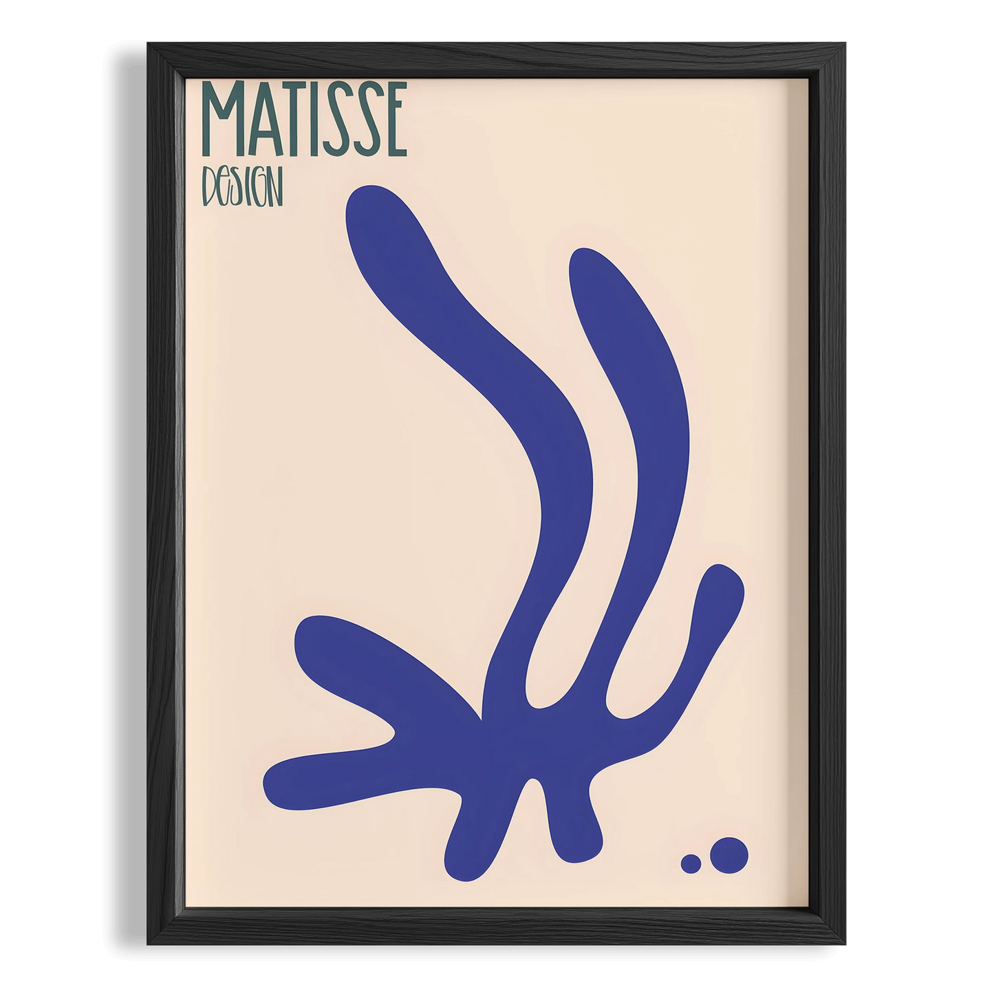 Matisse Kağıt Kesimleri Abstract Serisi Kobalt Mavisi Dallar I Duvar Tablosu