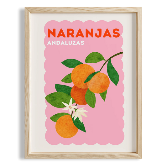 Naranjas Portakal Akdeniz İspanya Koleksiyonu Mutfak Duvar Tablosu