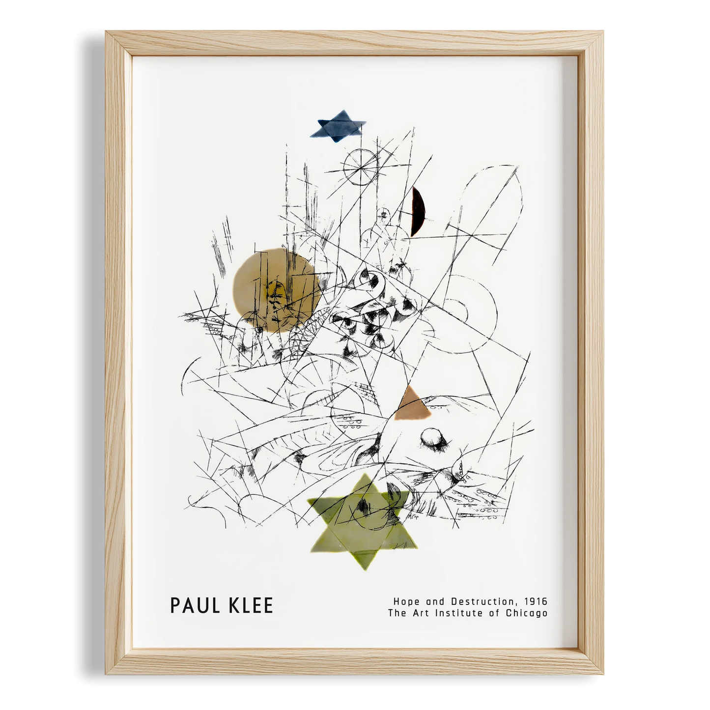 Paul Klee Umut ve Yıkım 1916 Suluboya I Duvar Tablosu