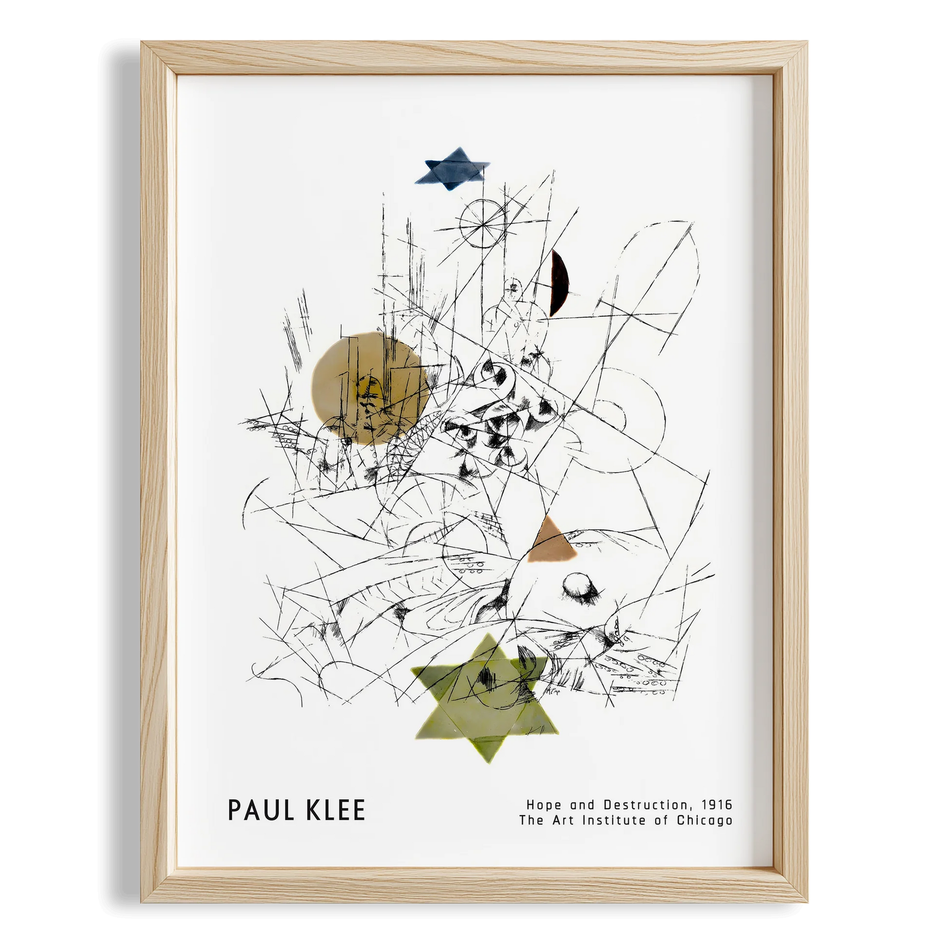 Paul Klee Umut ve Yıkım 1916 Suluboya I Duvar Tablosu