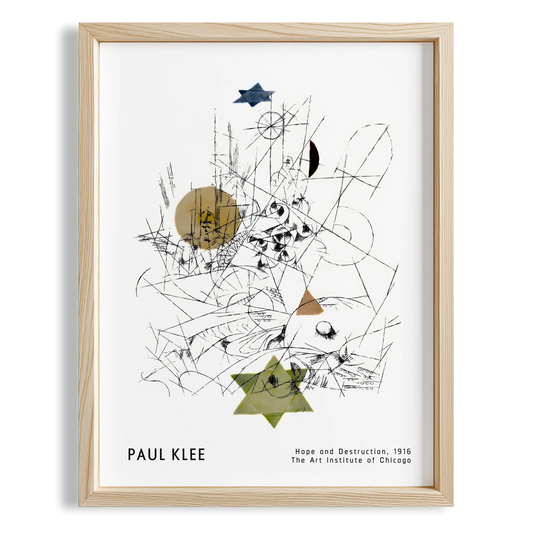Paul Klee Umut ve Yıkım 1916 Suluboya I Duvar Tablosu
