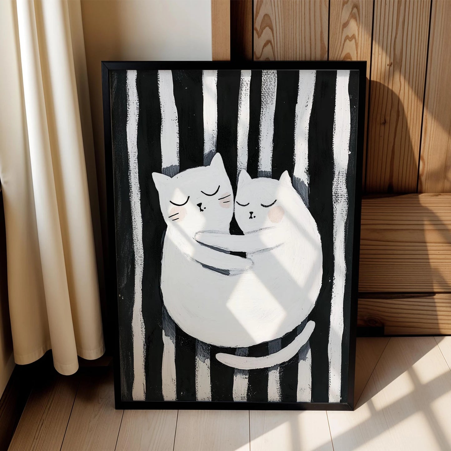 Kedi Portre XIX - Siyah Çizgili Çift Kedi
