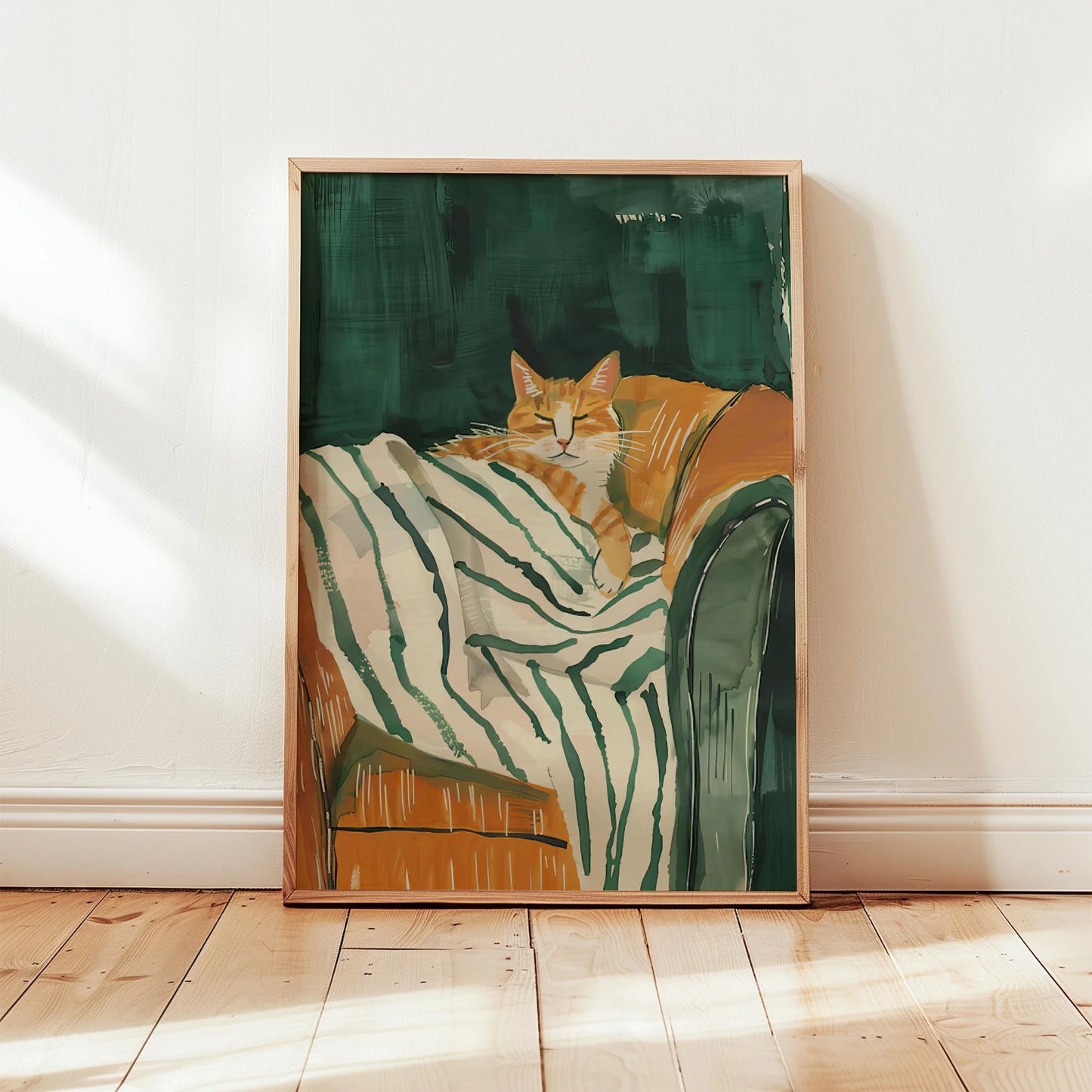 Kedi Portre I - Zümrüt Çizgili