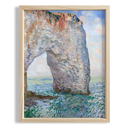 Kayalık Kıyı - Claude Monet Ahşap Duvar Tablosu