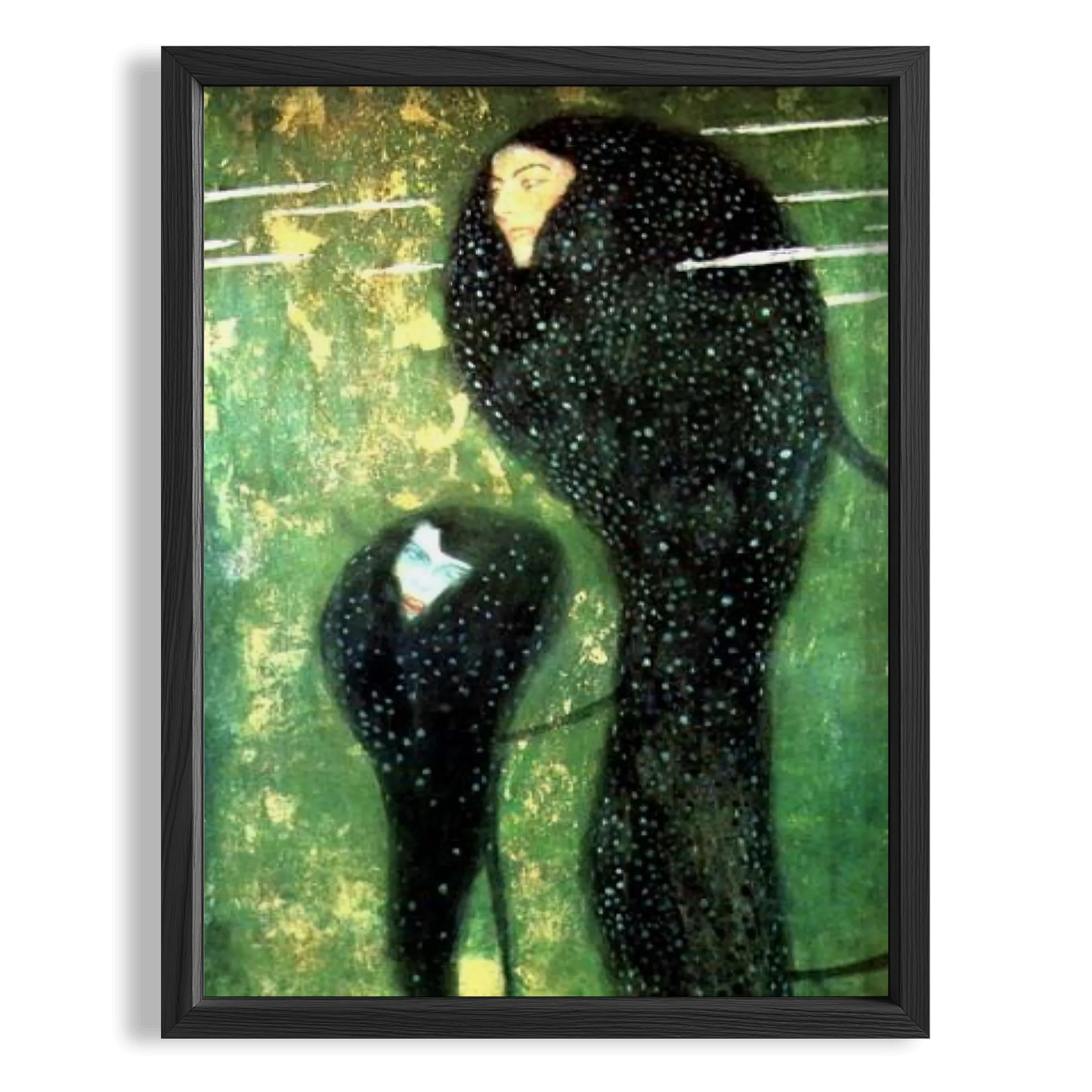 Kara Balık - Gustav Klimt Ahşap Duvar Tablosu