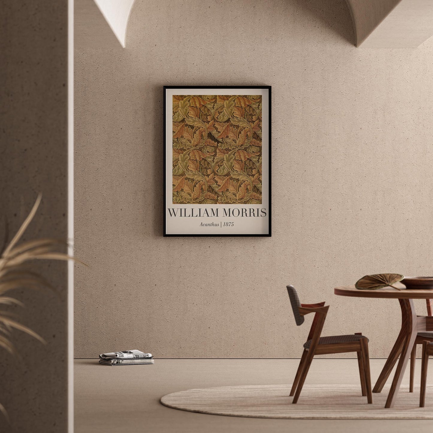Akantus - William Morris Ahşap Duvar Tablosu