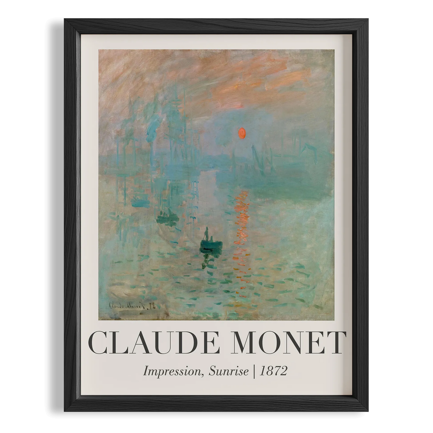 İzlenim, Gün Doğumu - Claude Monet Ahşap Duvar Tablosu
