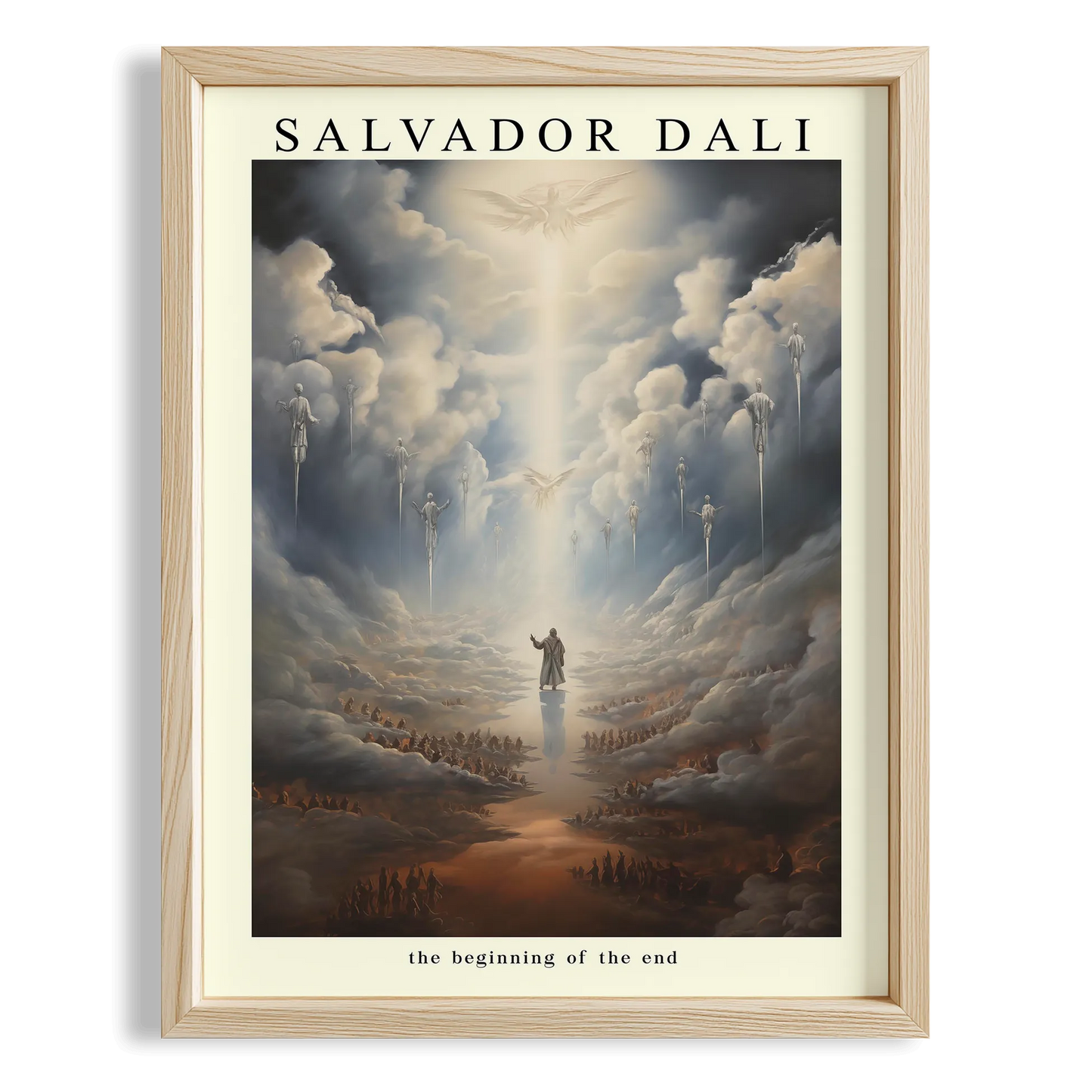 Işığa Yürüyüş - Salvador Dali Ahşap Duvar Tablosu