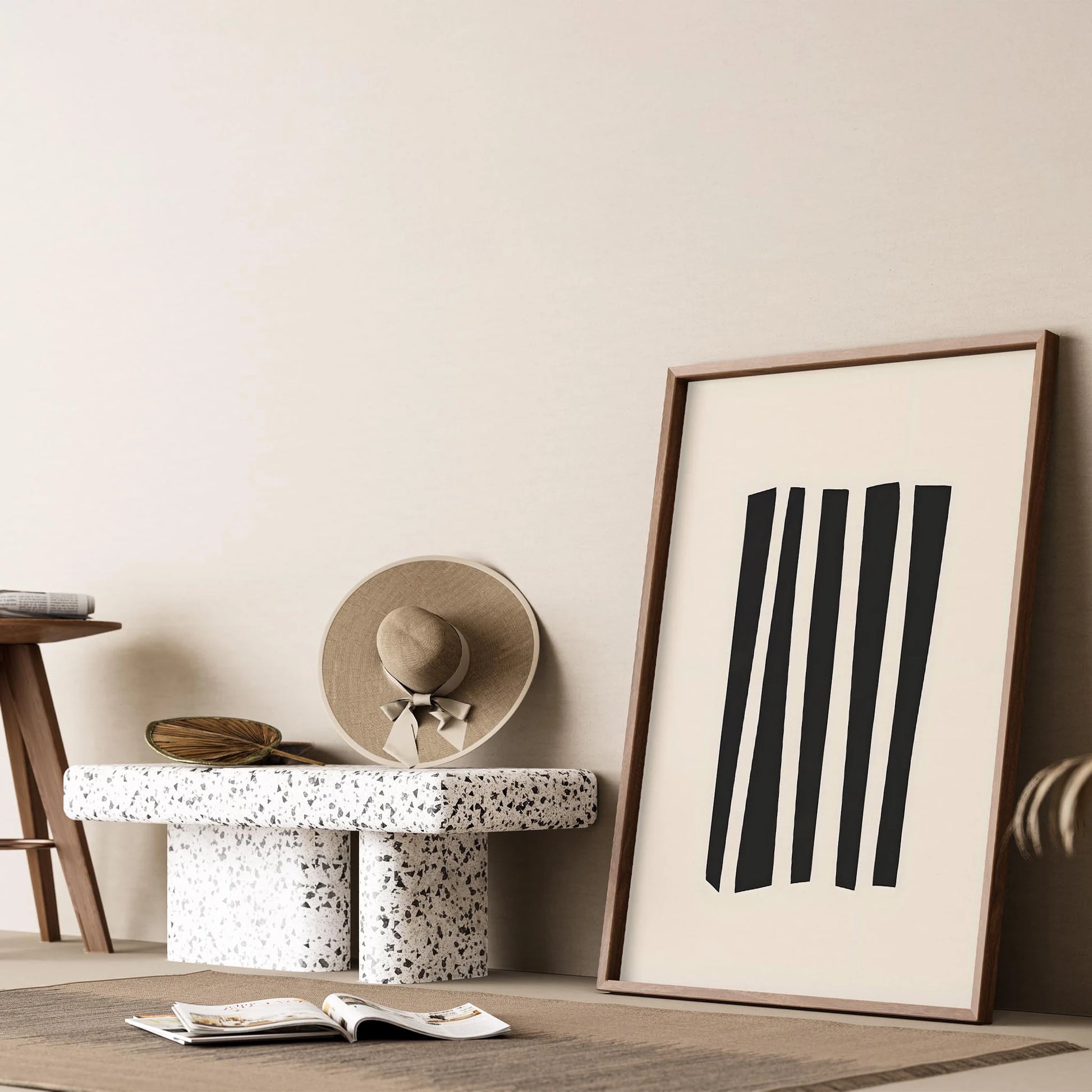 Matisse Kağıt Kesimleri Serisi Minimalist Dallar I Duvar Tablosu