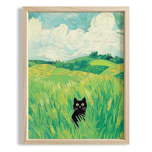 Kedi Portre XVII - Doğada Kara Kedi