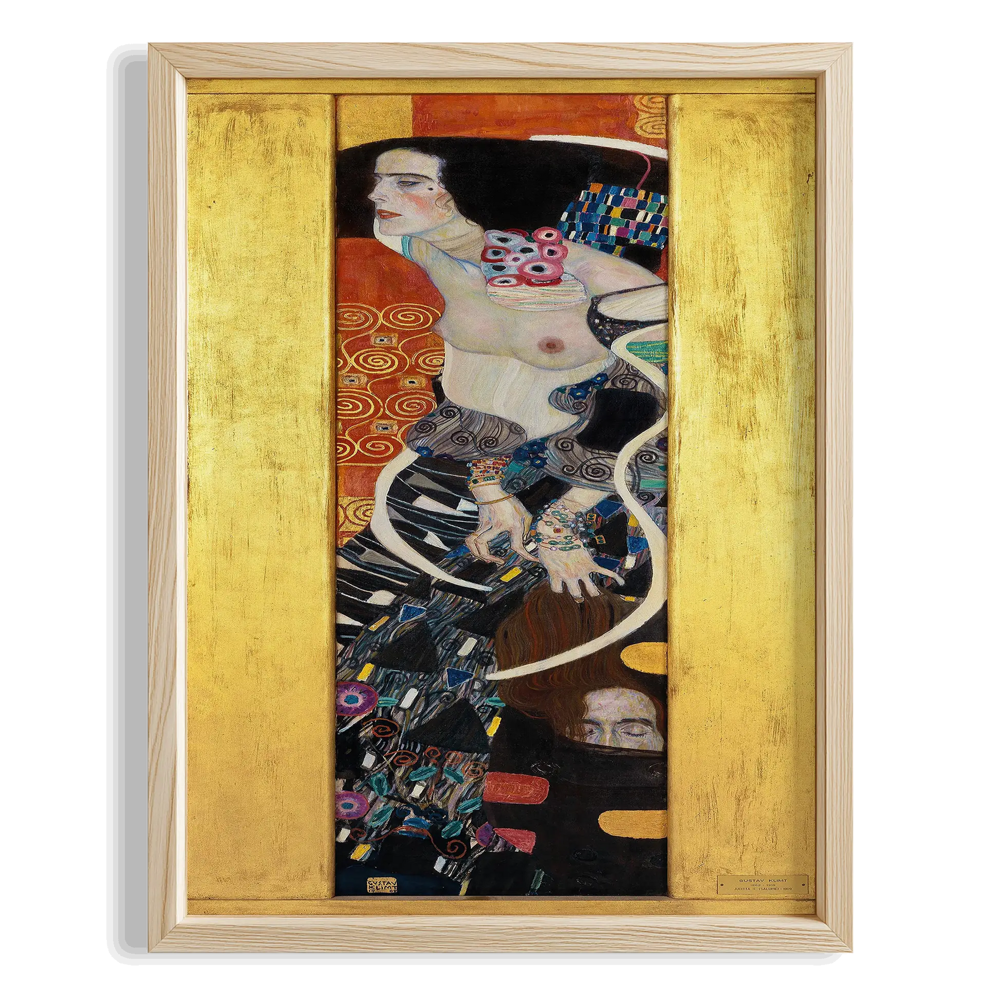 Su Yılanları - Gustav Klimt Ahşap Duvar Tablosu