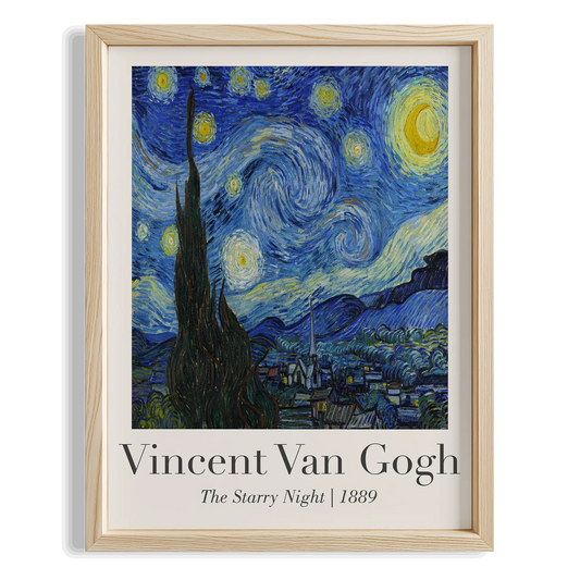 Yıldızlı Gece - Vincent Van Gogh Ahşap Duvar Tablosu