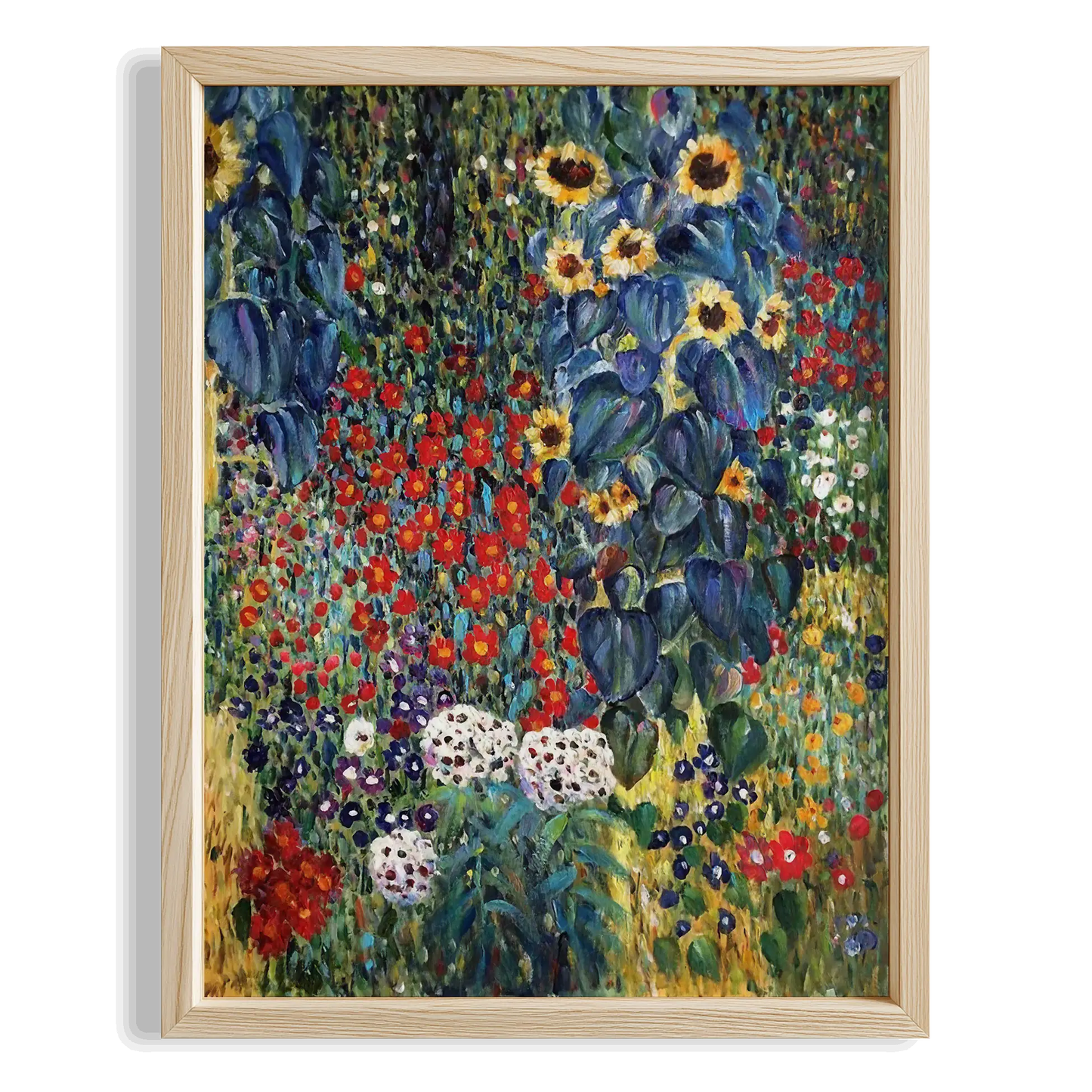 Çiçek Bahçesi - Gustav Klimt Ahşap Duvar Tablosu