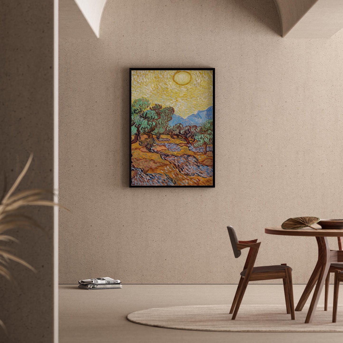 Zeytin Ağaçları - Vincent Van Gogh Ahşap Duvar Tablosu