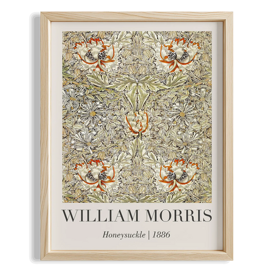 Hanımeli - William Morris Ahşap Duvar Tablosu