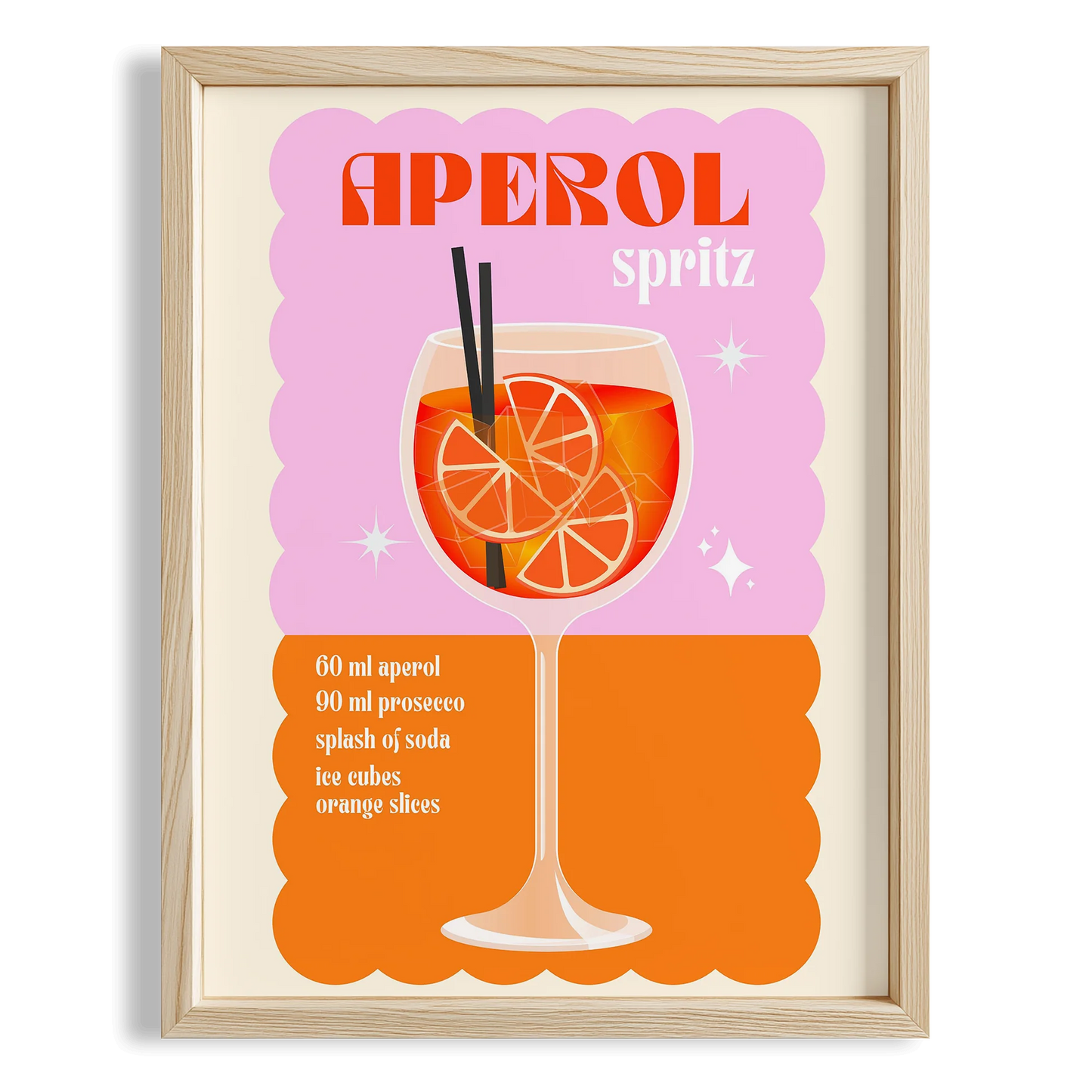 Aperol Spritz Kokteyller Mutfak Duvar Tablosu II