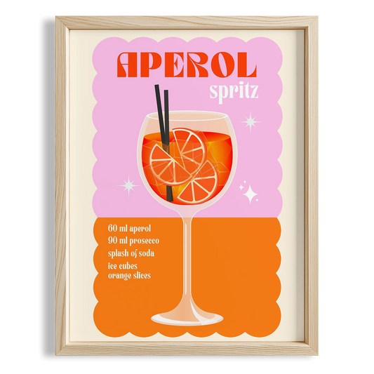 Aperol Spritz Kokteyller Mutfak Duvar Tablosu II