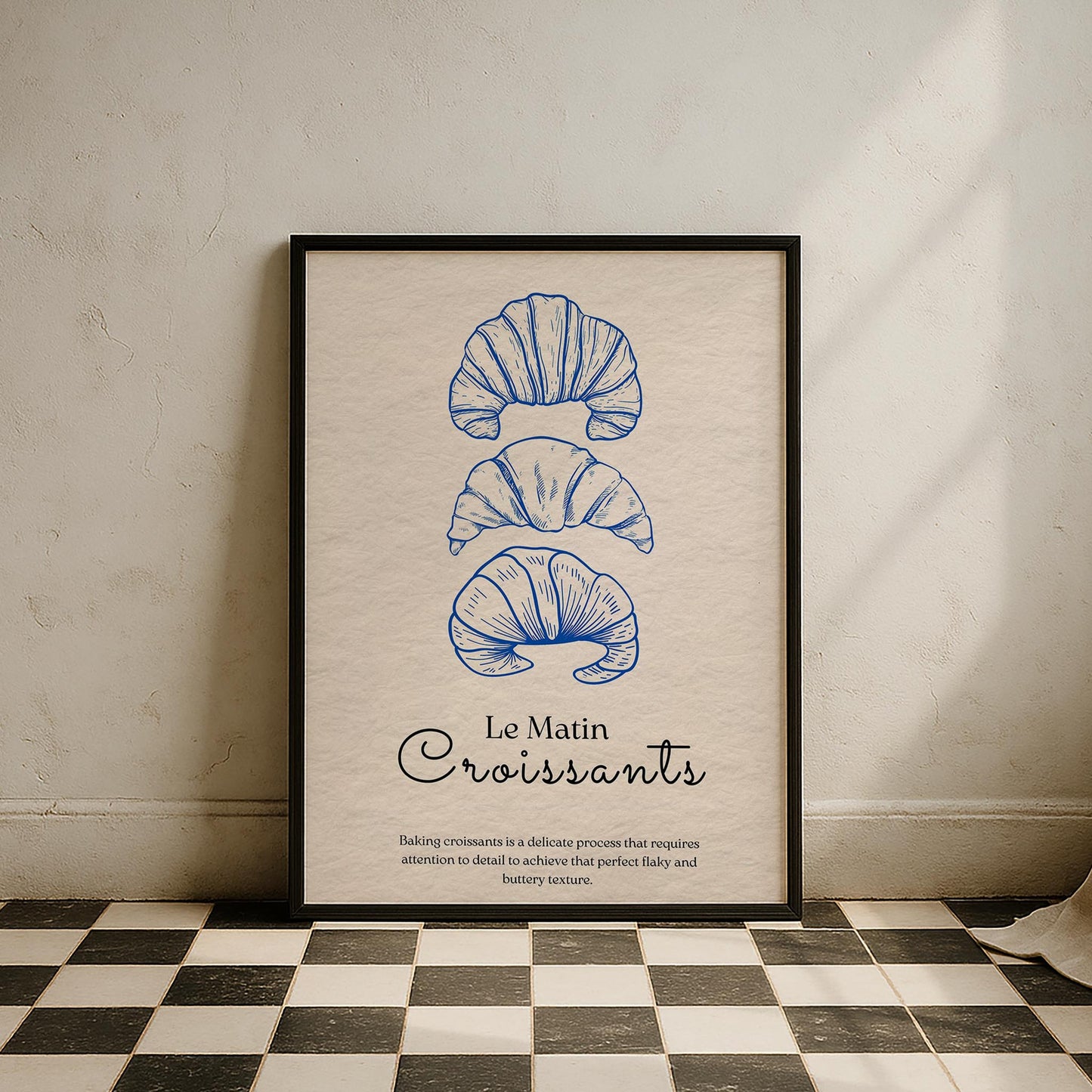 Le Matin Croissants Fransız Sabah Koleksiyonu Mutfak Duvar Tablosu