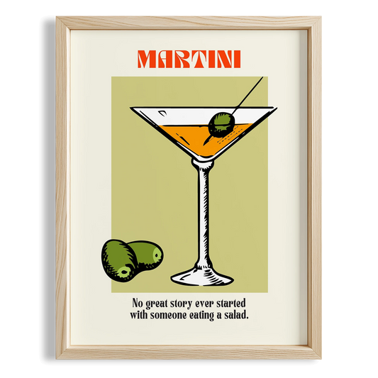 Martini Kokteyller Mutfak Duvar Tablosu
