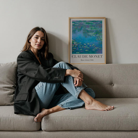 Nilüfer Göleti - Claude Monet Ahşap Duvar Tablosu