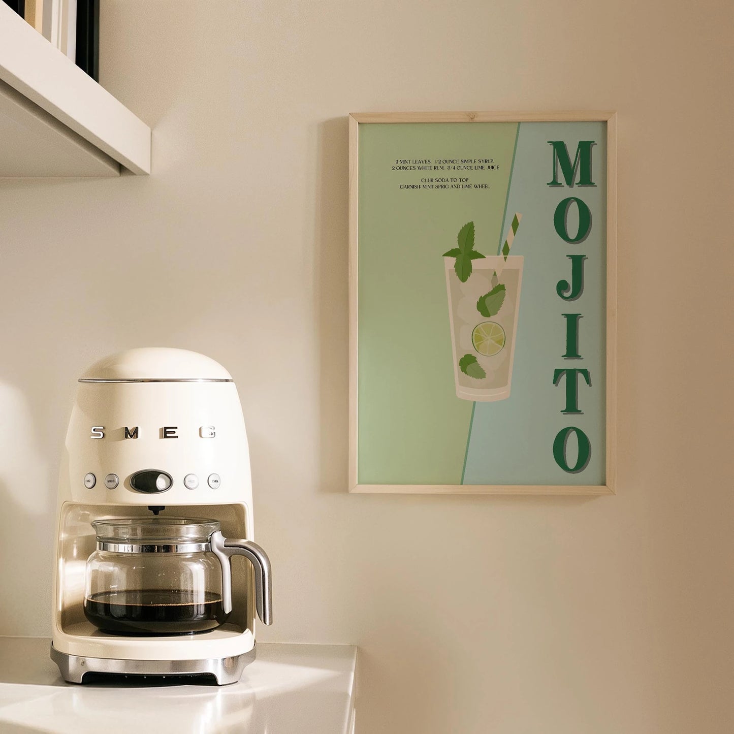 Mojito Kokteyli Mutfak Duvar Tablosu
