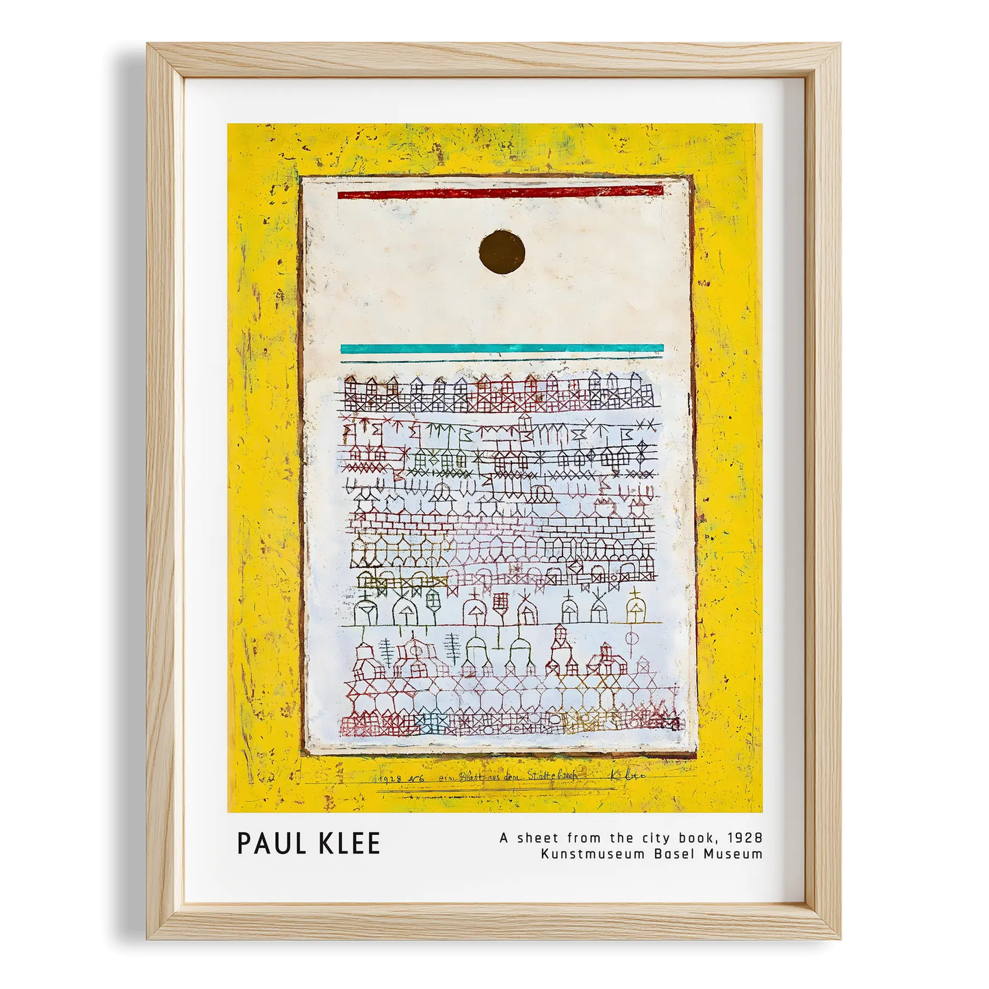 Paul Klee Şehir Kitabından Bir Yaprak 1928 Suluboya I Duvar Tablosu