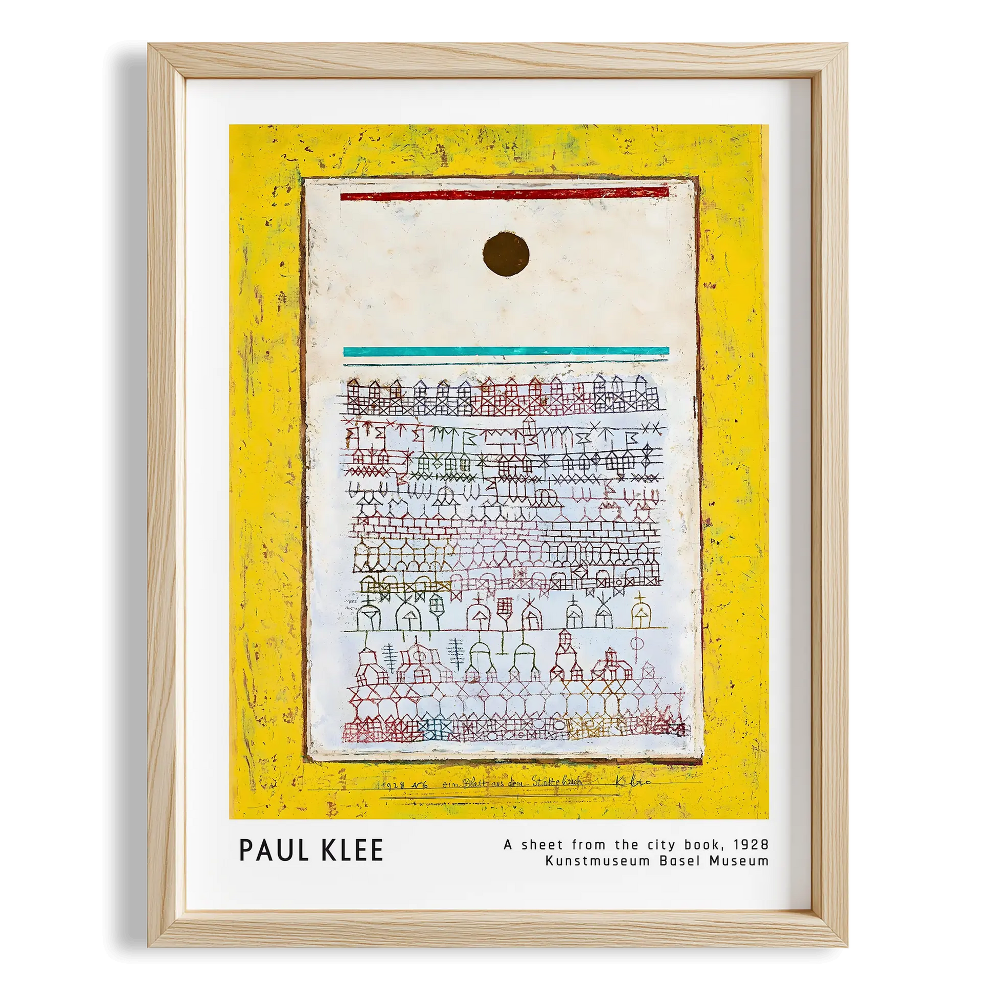 Paul Klee Şehir Kitabından Bir Yaprak 1928 Suluboya I Duvar Tablosu