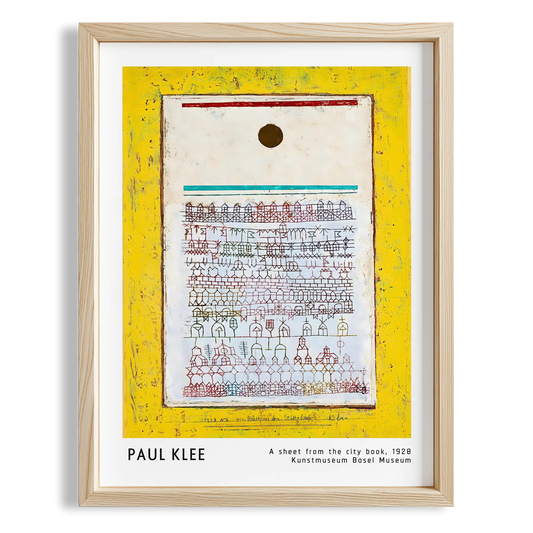 Paul Klee Şehir Kitabından Bir Yaprak 1928 Suluboya I Duvar Tablosu