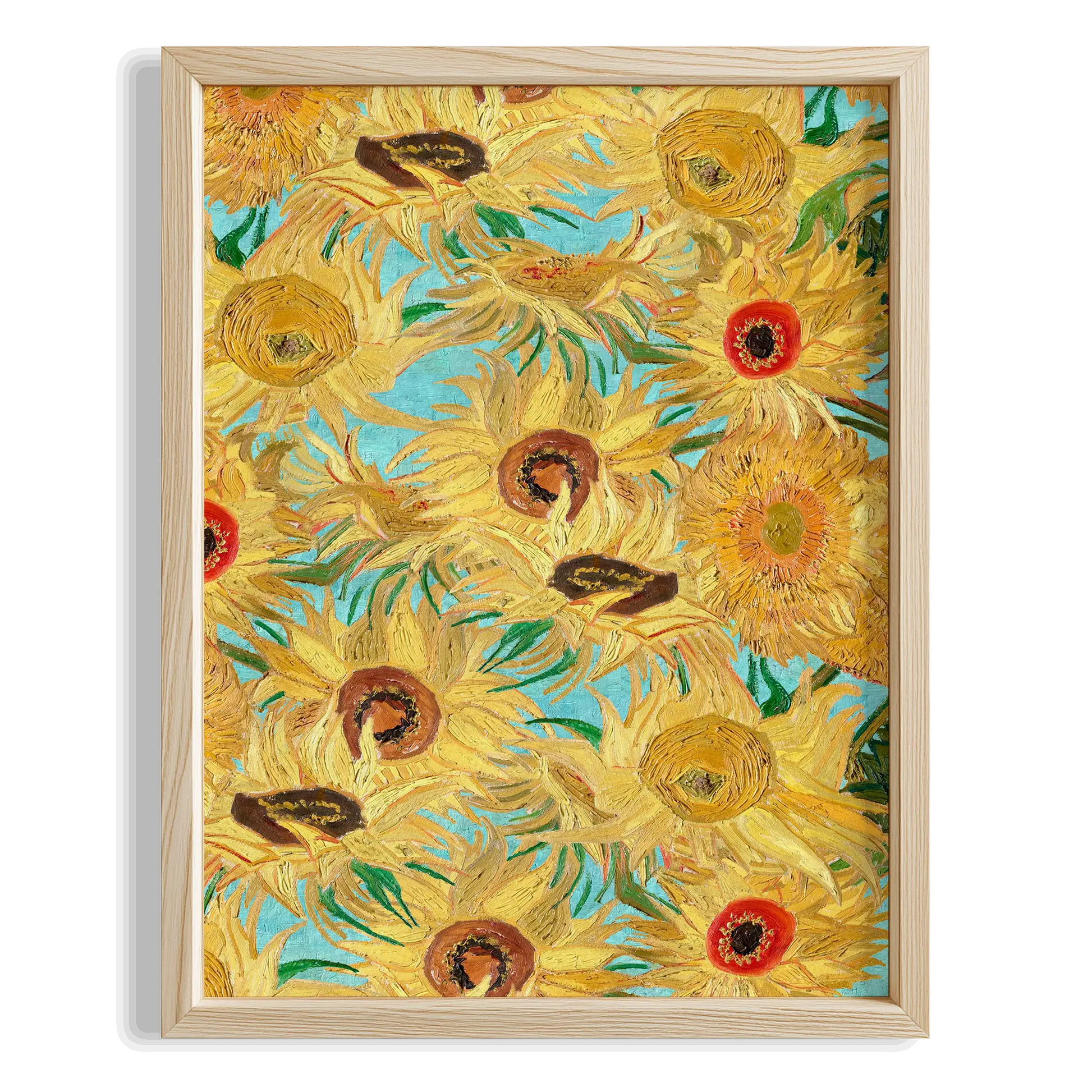 Arı ve Çiçekler - Vincent Van Gogh Ahşap Duvar Tablosu