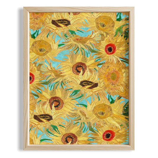 Arı ve Çiçekler - Vincent Van Gogh Ahşap Duvar Tablosu
