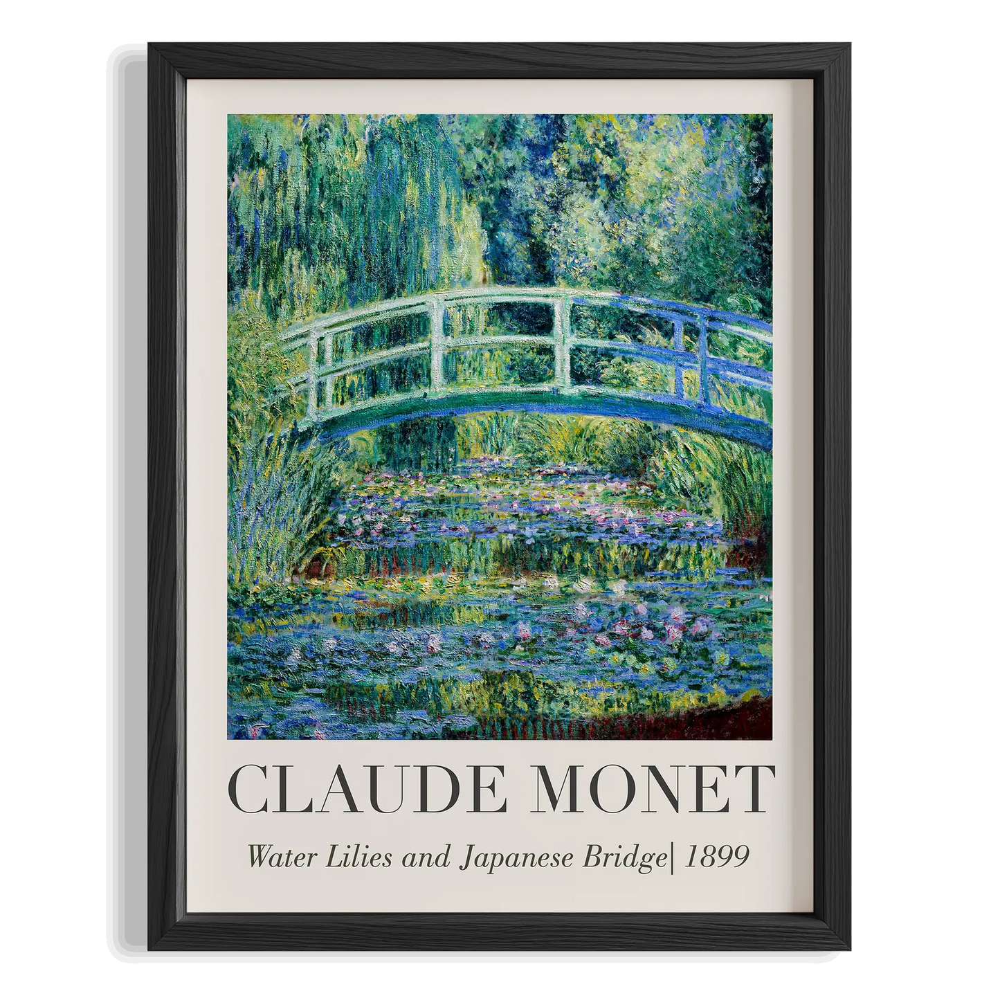 Japon Köprüsü - Claude Monet Ahşap Duvar Tablosu