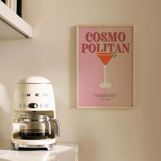 Cosmopolitan Kokteyli Mutfak Duvar Tablosu