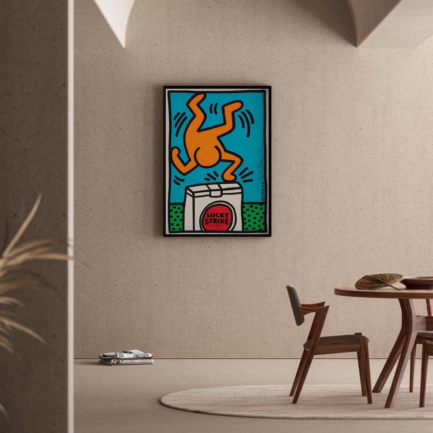Enerjik Dans - Keith Haring Ahşap Duvar Tablosu