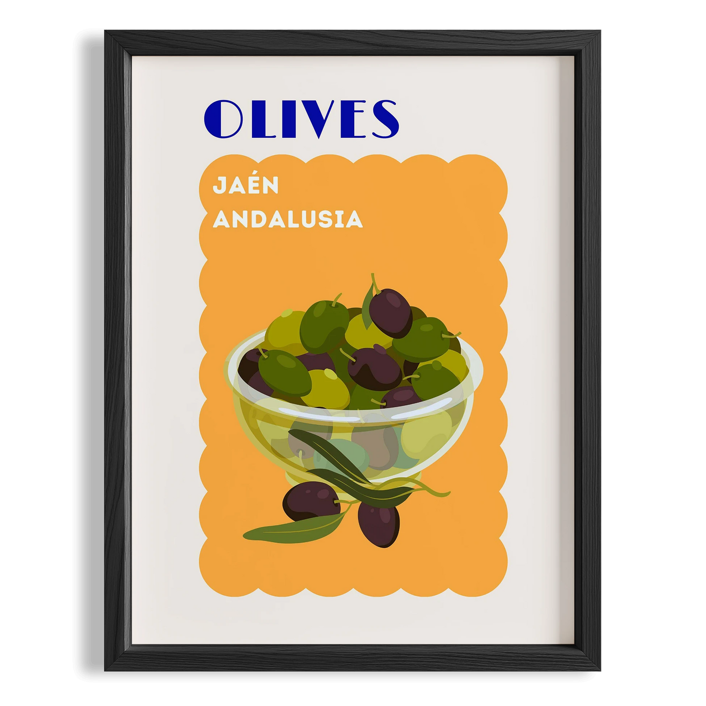 Olives Andalusia Akdeniz İspanya Koleksiyonu Mutfak Duvar Tablosu