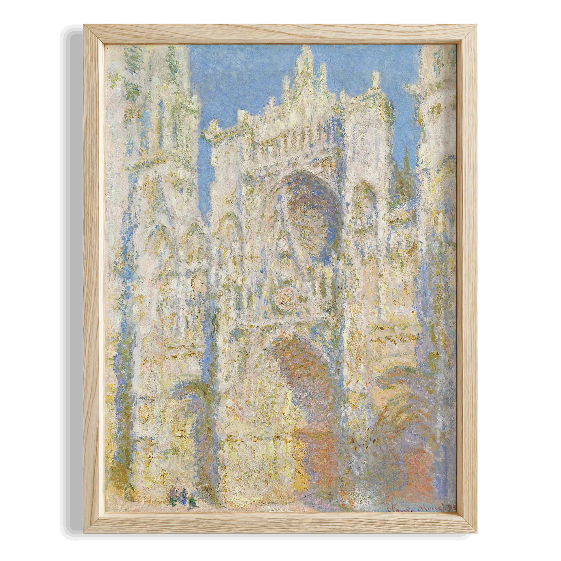 Katedral - Claude Monet Ahşap Duvar Tablosu