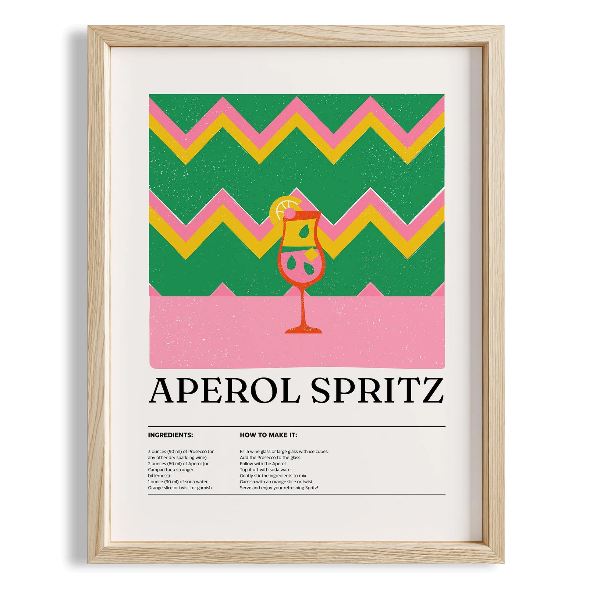 Aperol Spritz Kokteyl Tarifi Mutfak Duvar Tablosu
