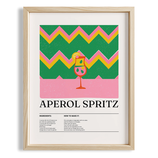 Aperol Spritz Kokteyl Tarifi Mutfak Duvar Tablosu