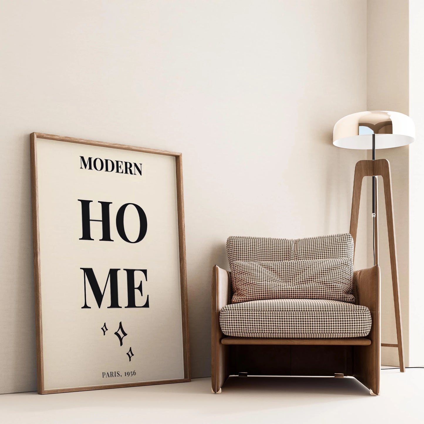 Matisse Kağıt Kesimleri Serisi MODERN HOME Yazılı Tipografi I Duvar Tablosu