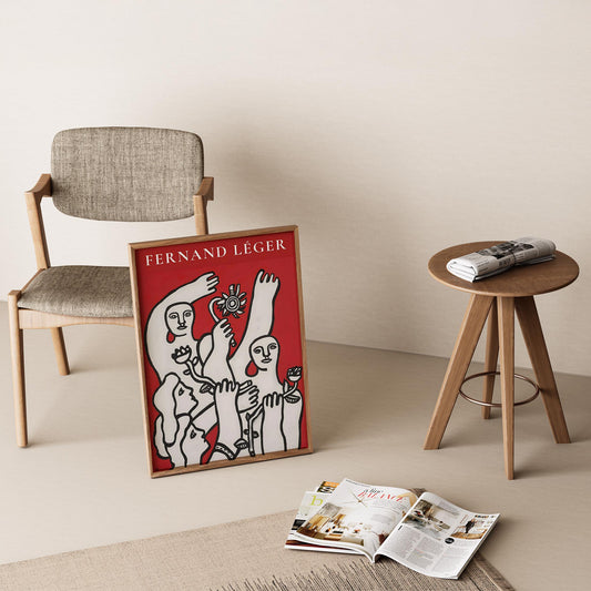 Fernand Leger XXI Duvar Tablosu