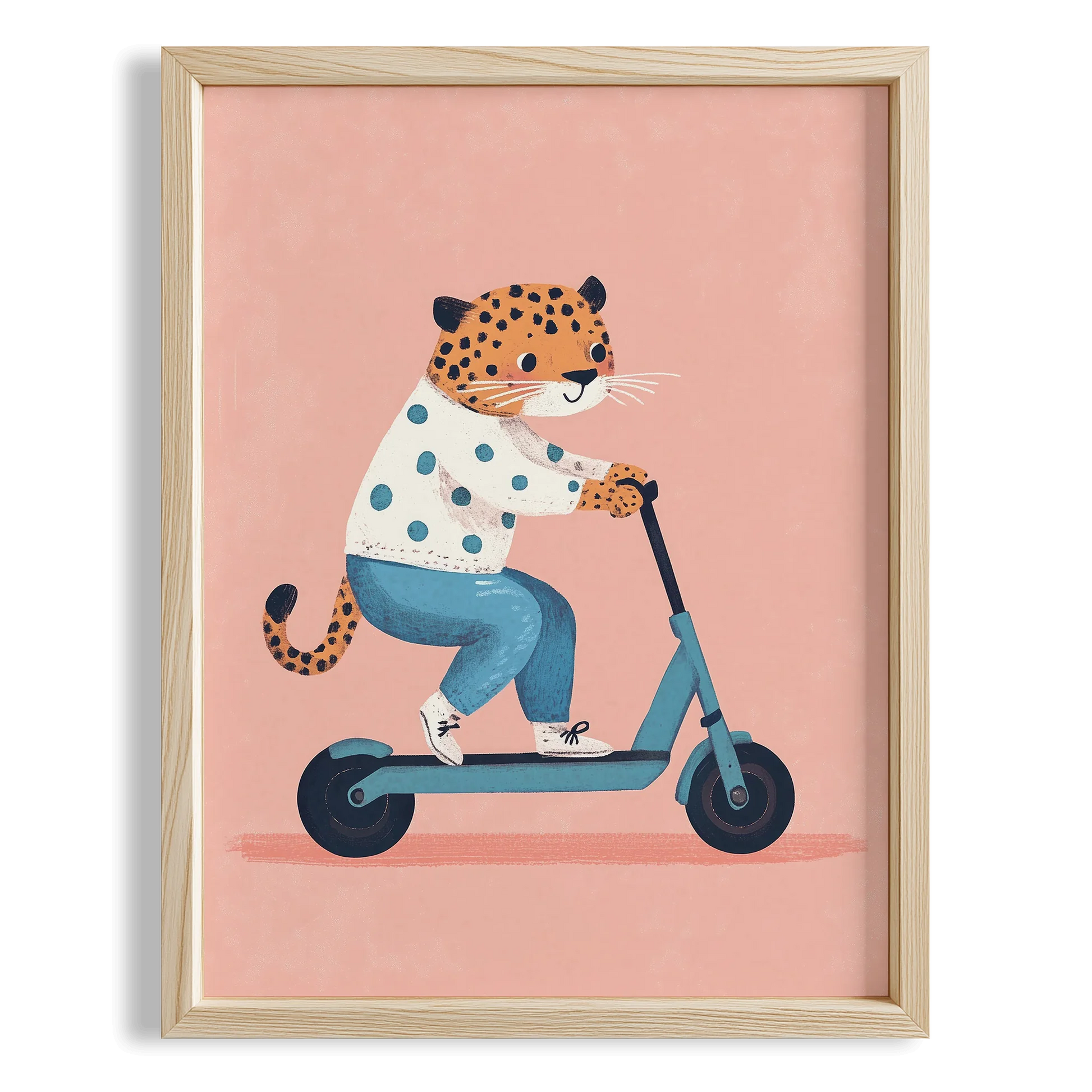 Scooter'lu Kaplan - Pembe Fon