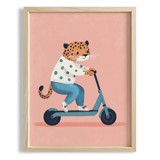 Scooter'lu Kaplan - Pembe Fon