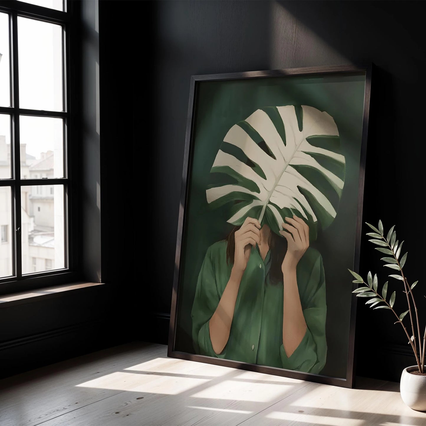 Monstera Yaprakları II - Zümrüt