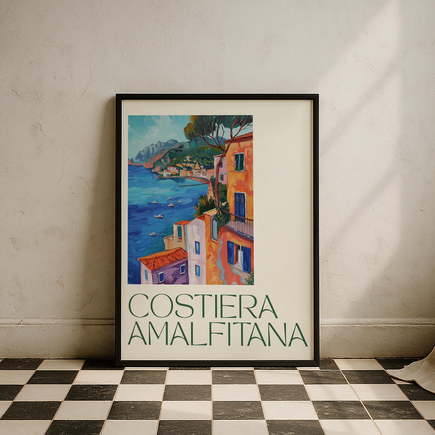 Costiera Amalfitana Manzara Mutfak Duvar Tablosu