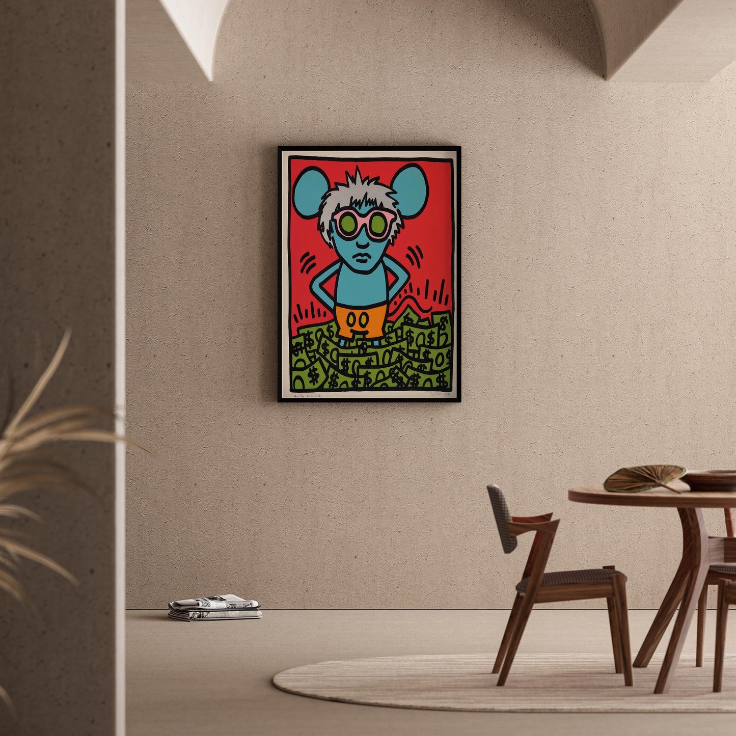 Pop Fare - Keith Haring Ahşap Duvar Tablosu