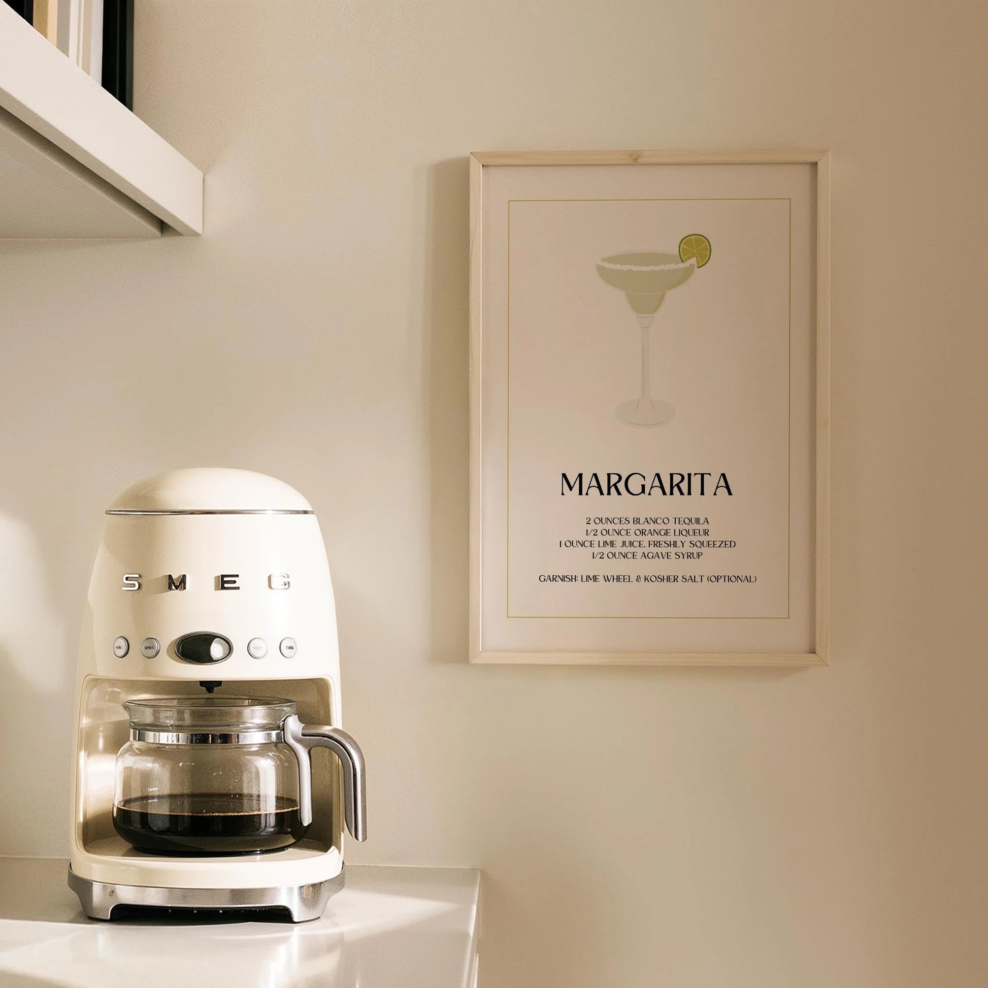 Margarita Kokteyli Minimal Mutfak Duvar Tablosu