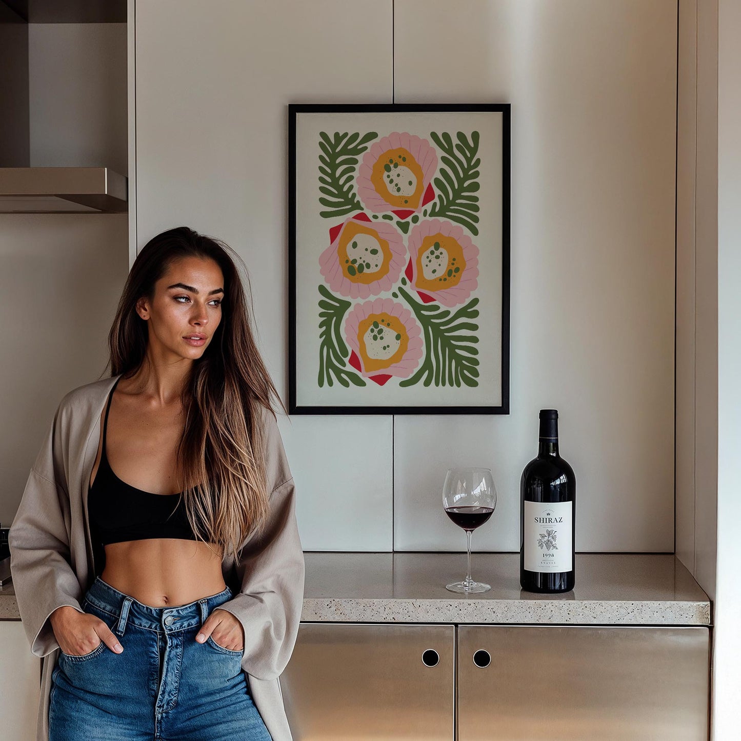Midye Tabağı Modern Food Akdeniz Koleksiyonu Mutfak Duvar Tablosu