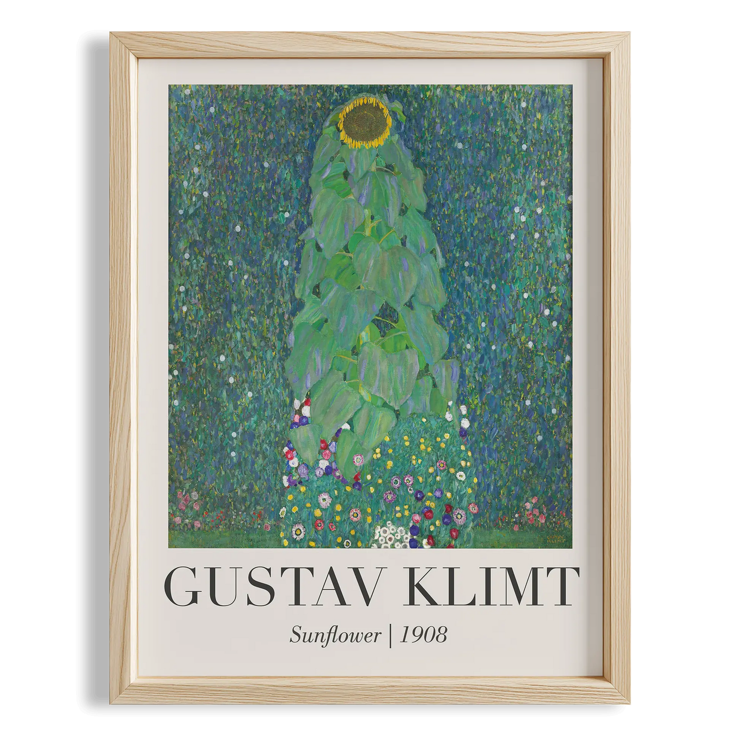 Ayçiçeği - Gustav Klimt Ahşap Duvar Tablosu